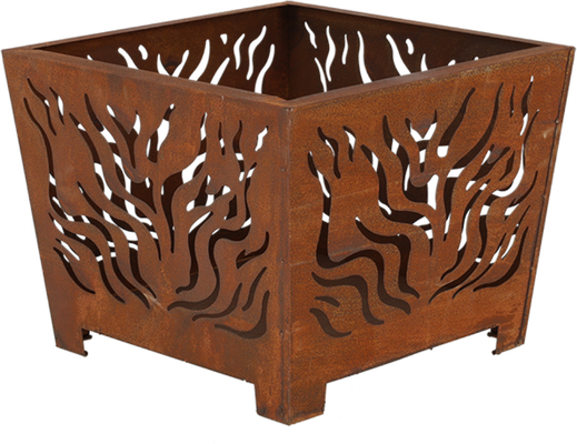 Brasero Dise�o Cuadrado Oxido S